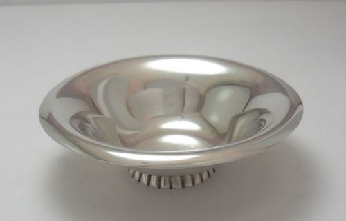 FINE STYLISH SILVER FOOTED BOWL LONDON 1949 - ADDITIONAL PHOTO 3
