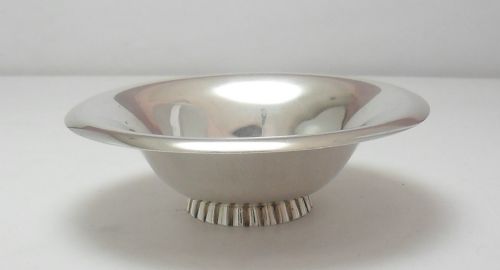 FINE STYLISH SILVER FOOTED BOWL LONDON 1949 - ADDITIONAL PHOTO 4