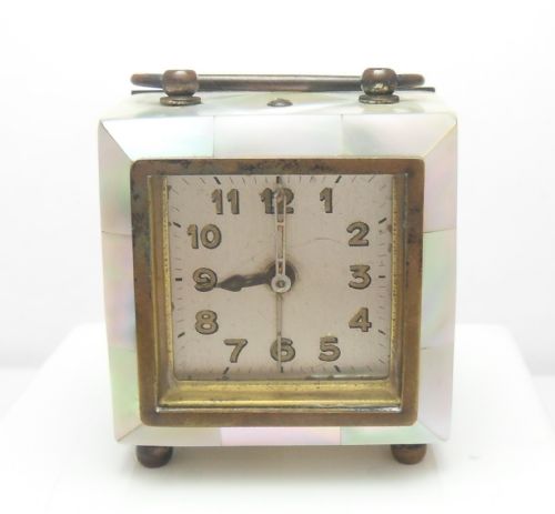 ART DECO BRASS MOTHER OF PEARL CARRIAGE CLOCK - ADDITIONAL PHOTO 5