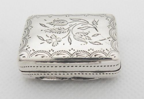 SUPERB SILVER VINAIGRETTE 'A TOKEN OF GRATITUDE' BIRMINGHAM 1831 - ADDITIONAL PHOTO 3