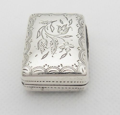 SUPERB SILVER VINAIGRETTE 'A TOKEN OF GRATITUDE' BIRMINGHAM 1831 - ADDITIONAL PHOTO 4