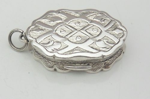 SILVER VINAIGRETTE BY GEORGE UNITE BIRMINGHAM 1873 - ADDITIONAL PHOTO 4