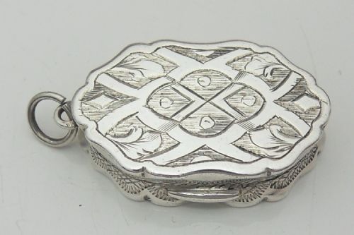SILVER VINAIGRETTE BY GEORGE UNITE BIRMINGHAM 1873 - ADDITIONAL PHOTO 6