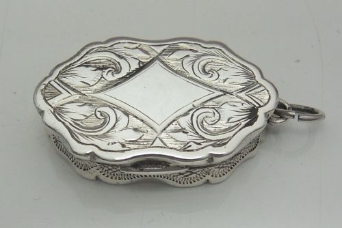 SILVER VINAIGRETTE BY GEORGE UNITE BIRMINGHAM 1873 - ADDITIONAL PHOTO 8
