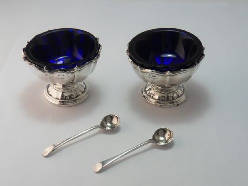 HANDSOME CASED SET OF SALTS SPOONS BIRMINGHAM 1908 - ADDITIONAL PHOTO 11
