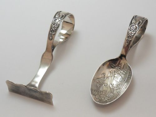 silver nursery rhyme set birmingham 1906 - CATEGORY: ANTIQUE SILVER - DATED EDWARDIAN