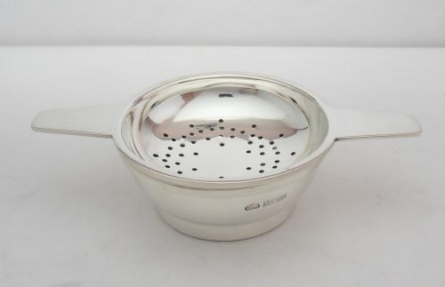 SUPERB SILVER TEA STRAINER STAND BIRMINGHAM 1962 - ADDITIONAL PHOTO 2