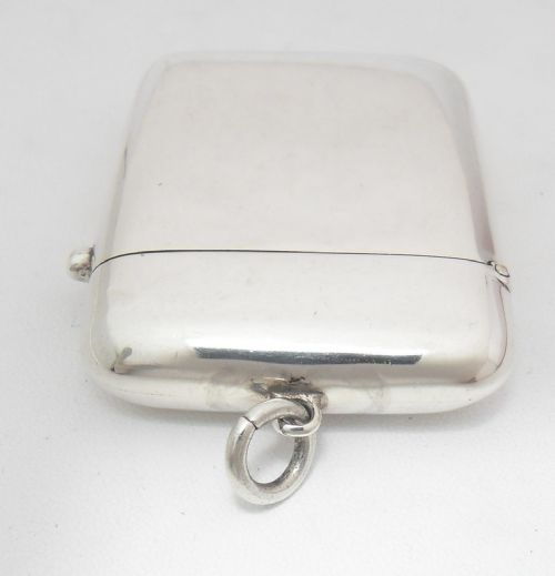 UNUSUAL PUSH BUTTON LID VESTA CASE BIRMINGHAM 1885 - ADDITIONAL PHOTO 6