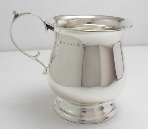 FINE SILVER CHILD'S CHRISTENING CUP BIRMINGHAM 1934 - ADDITIONAL PHOTO 3