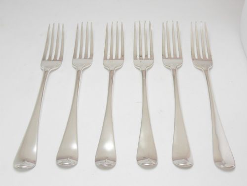 set of 6 silver victorian dessert forks london 1841 - CATEGORY: ANTIQUE SILVER - DATED VICTORIAN