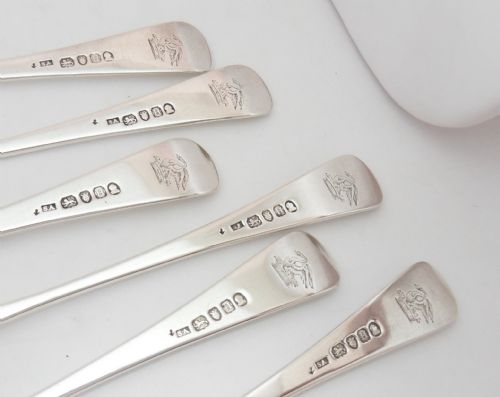 SET OF 6 GEORGIAN SILVER TABLE FORKS LONDON 1803 - ADDITIONAL PHOTO 2