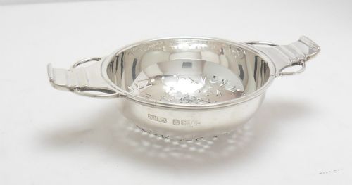SUPERIOR SILVER TEA STRAINER STAND BIRMINGHAM 1937 - ADDITIONAL PHOTO 2