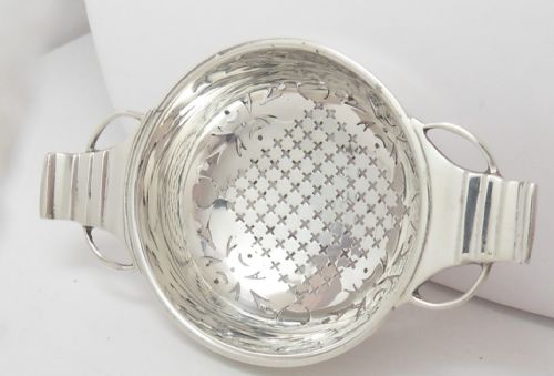 SUPERIOR SILVER TEA STRAINER STAND BIRMINGHAM 1937 - ADDITIONAL PHOTO 3