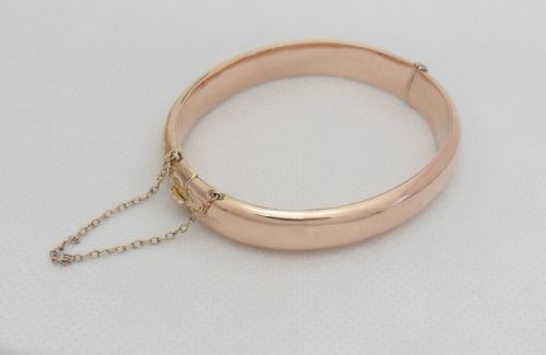 SUPERB VICTORIAN 9CT ROSE GOLD BANGLE CHESTER 1900 - ADDITIONAL PHOTO 6