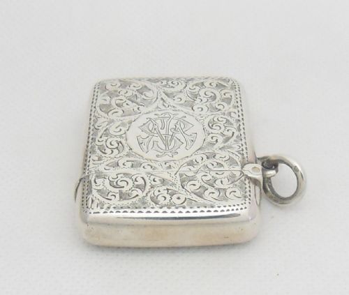 SILVER VESTA CASE BIRMINGHAM 1898 ADIE LOVEKIN - ADDITIONAL PHOTO 2