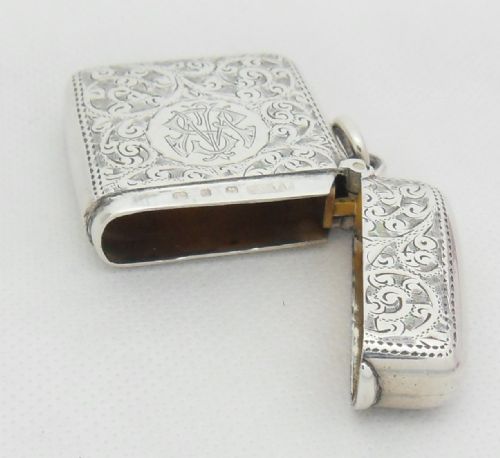 SILVER VESTA CASE BIRMINGHAM 1898 ADIE LOVEKIN - ADDITIONAL PHOTO 7