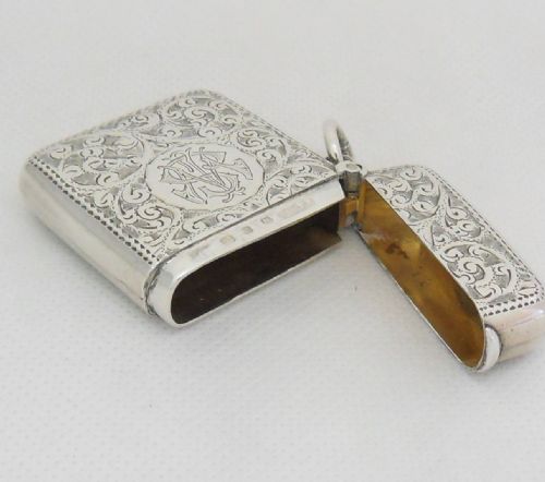 SILVER VESTA CASE BIRMINGHAM 1898 ADIE LOVEKIN - ADDITIONAL PHOTO 9
