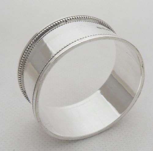 FINE NAPKIN RING BIRMINGHAM 1912 BY JOHN ROSE - ADDITIONAL PHOTO 1