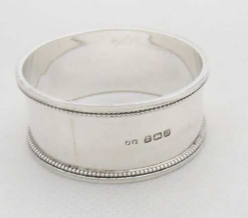 FINE NAPKIN RING BIRMINGHAM 1912 BY JOHN ROSE - ADDITIONAL PHOTO 3
