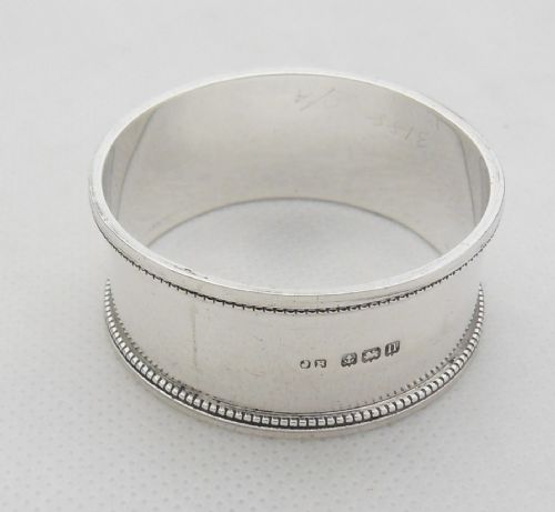 FINE NAPKIN RING BIRMINGHAM 1912 BY JOHN ROSE - ADDITIONAL PHOTO 5