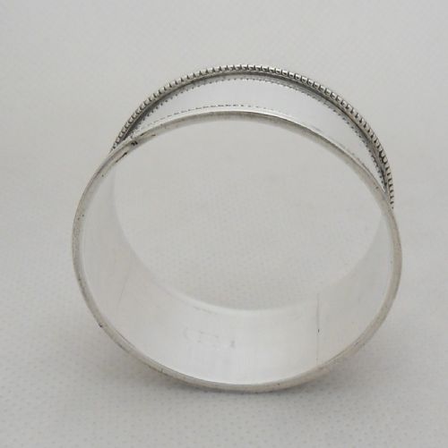 FINE NAPKIN RING BIRMINGHAM 1912 BY JOHN ROSE - ADDITIONAL PHOTO 6