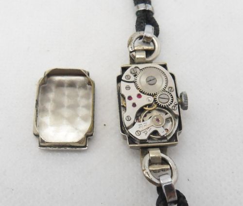 VIDAR ART DECO MARCASITE SET COCKTAIL WATCH GWO - ADDITIONAL PHOTO 7