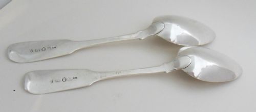 PAIR OF WILLIAM IV SILVER SERVING SPOONS NEWCASTLE 1831 - ADDITIONAL PHOTO 7
