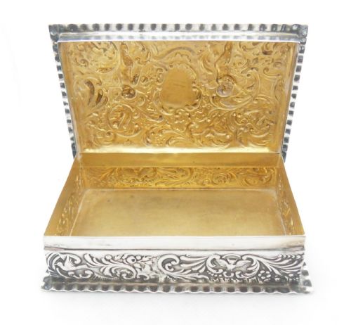STUNNING SILVER TRINKET BOX LONDON 1901 GOLDSMITHS SILVERSMITHS - ADDITIONAL PHOTO 10