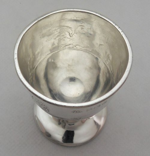 FABULOUS SILVER HEN DUCK AND COCKEREL EGG CUP BIRMINGHAM 1939 - ADDITIONAL PHOTO 6