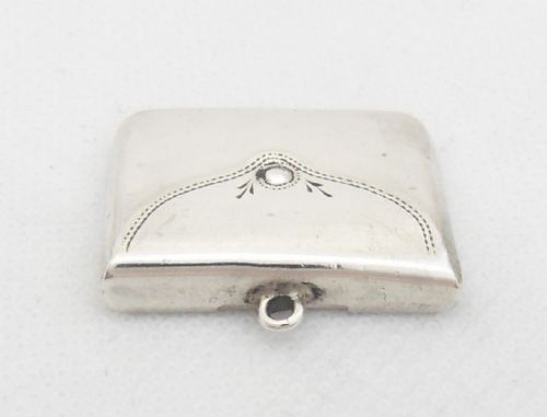 SILVER SATCHEL FORM STAMP CASE BIRMINGHAM 1912 - ADDITIONAL PHOTO 3