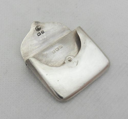 SILVER SATCHEL FORM STAMP CASE BIRMINGHAM 1912 - ADDITIONAL PHOTO 6