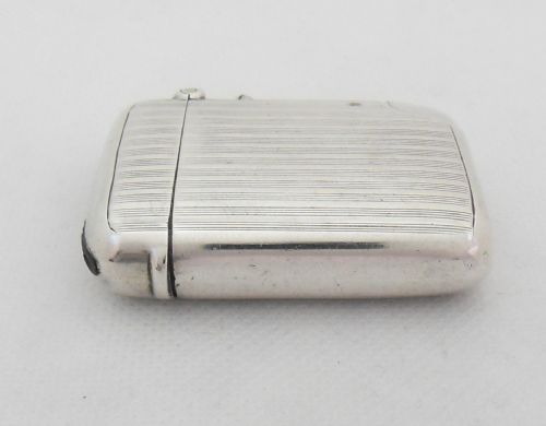 RARE SILVER VESTA CASE WITH CIGAR CUTTER BIRMINGHAM 1911 - ADDITIONAL PHOTO 5