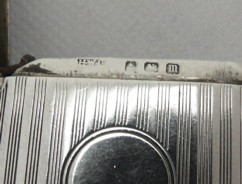 RARE SILVER VESTA CASE WITH CIGAR CUTTER BIRMINGHAM 1911 - ADDITIONAL PHOTO 8