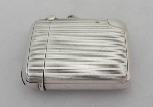 RARE SILVER VESTA CASE WITH CIGAR CUTTER BIRMINGHAM 1911 - ADDITIONAL PHOTO 10