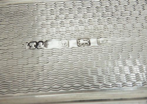 SILVER ART DECO RECTANGULAR NAPKIN RING BIRMINGHAM 1929 - ADDITIONAL PHOTO 5