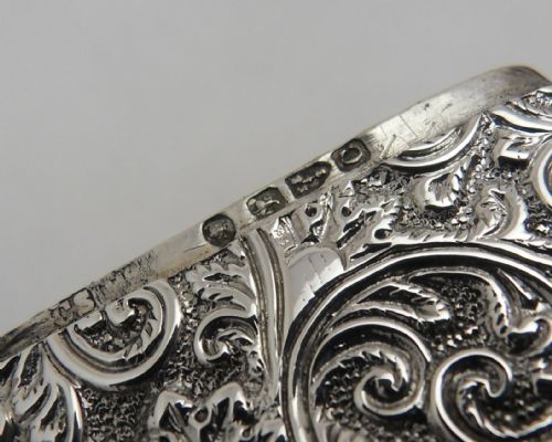 STUNNING UNUSUAL SILVER VESTA CASE CHESTER 1886 - ADDITIONAL PHOTO 8
