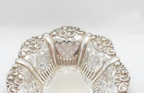 EDWARDIAN SILVER BON BON DISH BIRMINGHAM 1901 - ADDITIONAL PHOTO 2