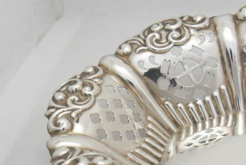 EDWARDIAN SILVER BON BON DISH BIRMINGHAM 1901 - ADDITIONAL PHOTO 4