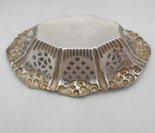 EDWARDIAN SILVER BON BON DISH BIRMINGHAM 1901 - ADDITIONAL PHOTO 5