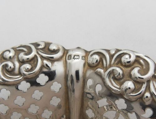 EDWARDIAN SILVER BON BON DISH BIRMINGHAM 1901 - ADDITIONAL PHOTO 6