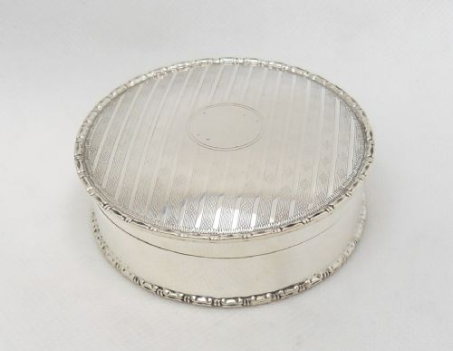 stunning edwardian silver trinket box mappin webb - CATEGORY: ANTIQUE SILVER - DATED EDWARDIAN