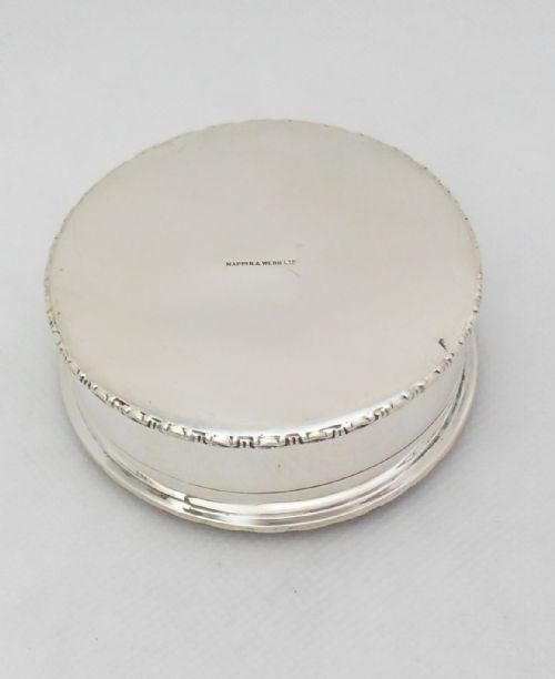 STUNNING EDWARDIAN SILVER TRINKET BOX MAPPIN WEBB - ADDITIONAL PHOTO 9