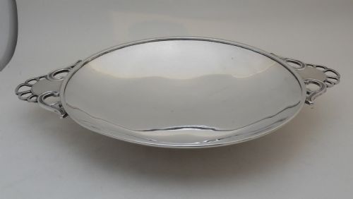silver twin handled dish london 1937 - CATEGORY: ANTIQUE SILVER - DATED 1940