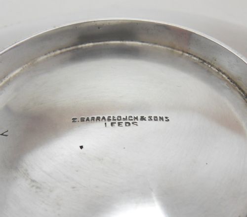 SILVER TWIN HANDLED DISH LONDON 1937 - ADDITIONAL PHOTO 3