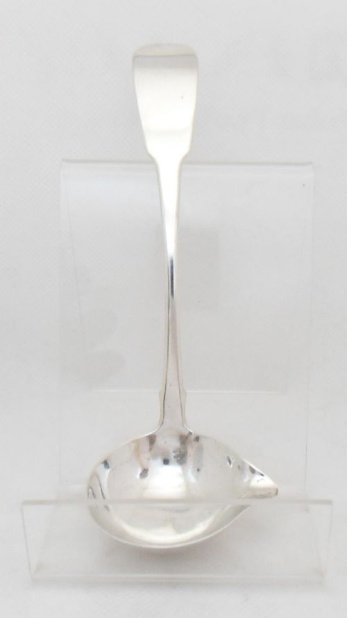 GEORGE III DUBLIN SILVER SAUCE LADLE BY WILLIAM CUMMINS - ADDITIONAL PHOTO 1