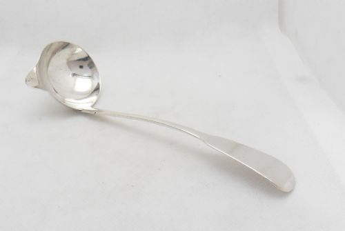 GEORGE III DUBLIN SILVER SAUCE LADLE BY WILLIAM CUMMINS - ADDITIONAL PHOTO 3