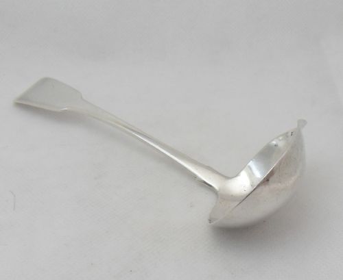 GEORGE III DUBLIN SILVER SAUCE LADLE BY WILLIAM CUMMINS - ADDITIONAL PHOTO 4