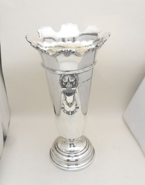 OUTSTANDING LARGE SILVER VASE SHEFFIELD 1935 - ADDITIONAL PHOTO 3