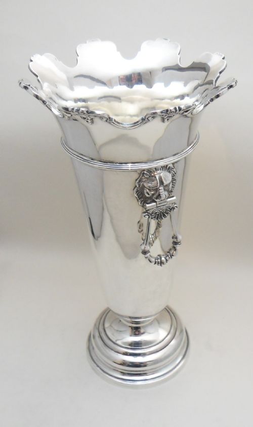 OUTSTANDING LARGE SILVER VASE SHEFFIELD 1935 - ADDITIONAL PHOTO 5