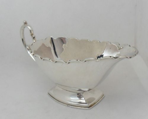 FINE SILVER SAUCE BOAT BIRMINGHAM 1913 - ADDITIONAL PHOTO 5